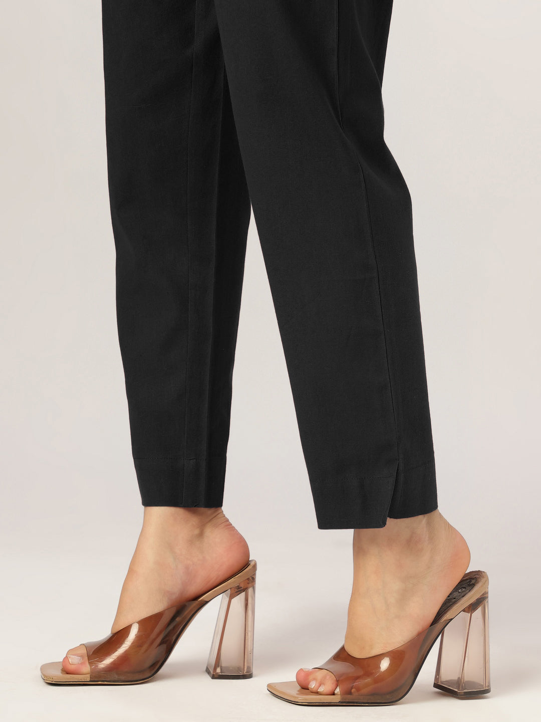 Ninnique Women's Black Cotton Solid A-line Co-ord Set
